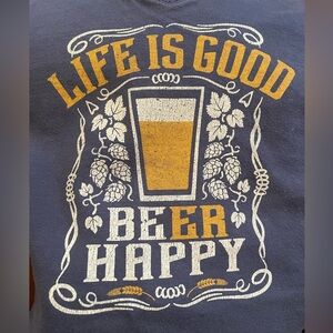 Life is Good crusher T women’s size XL “Life is Good Be “ER” Happy” v neck